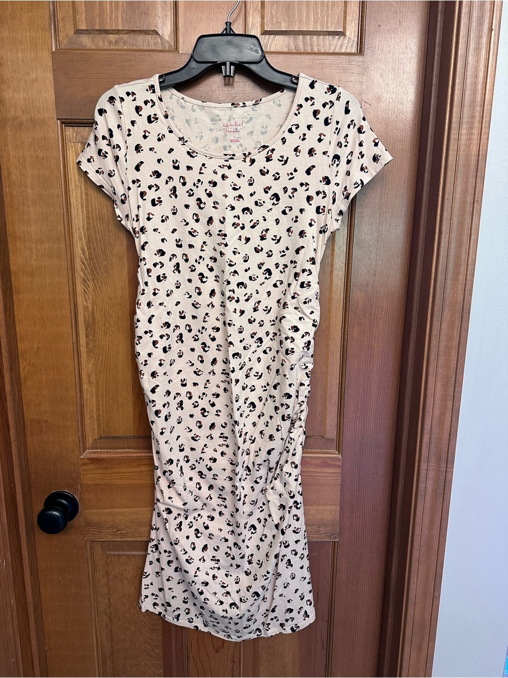 Isabel Maternity by Ingrid & Isabel Beige Leopard Print Dress Size S